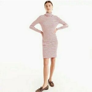 NWT J Crew striped turtleneck dress size S